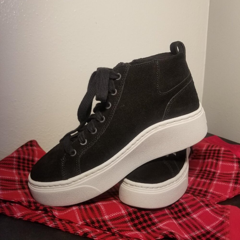 Aetrex Gianna Arch Support Platform Sneaker in Black Size 8.5 - Picture 3 of 14